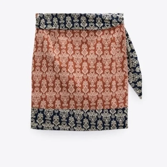 NWT Zara Mina Wrap Skirt - Picture 4 of 6